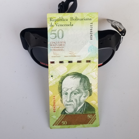 Motorcycle Goggles Burning Man Cycling Mens Nomad 50 Venezuela bolivar currency - Picture 3 of 13